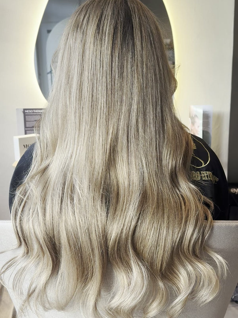 Na: lange blonde golven