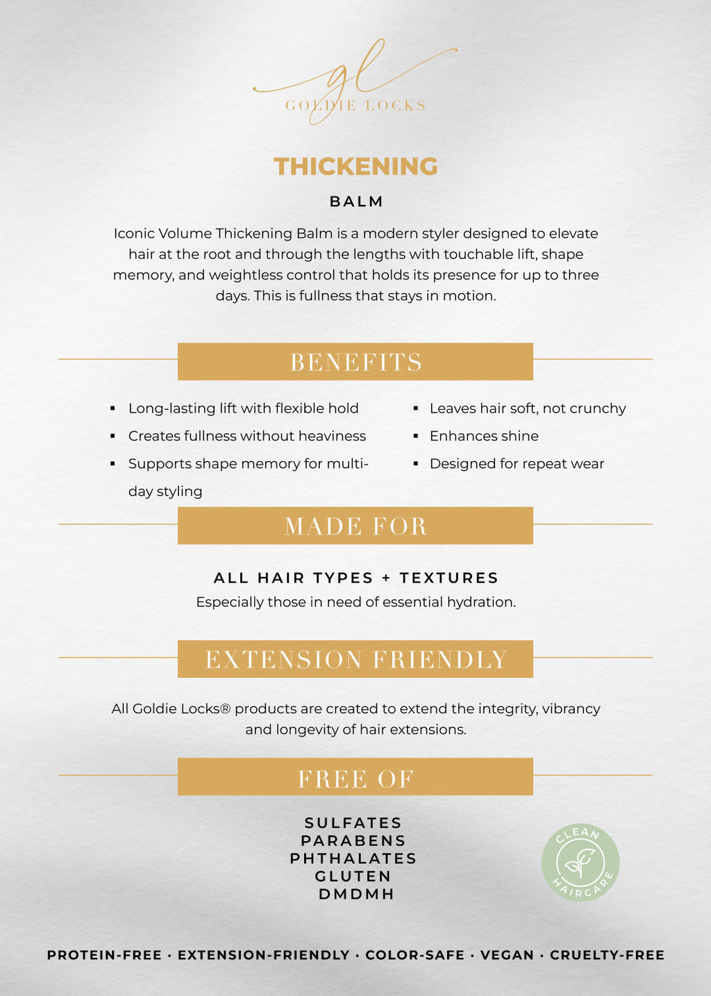 Thickening Balm · Goldie Locks bij MODI