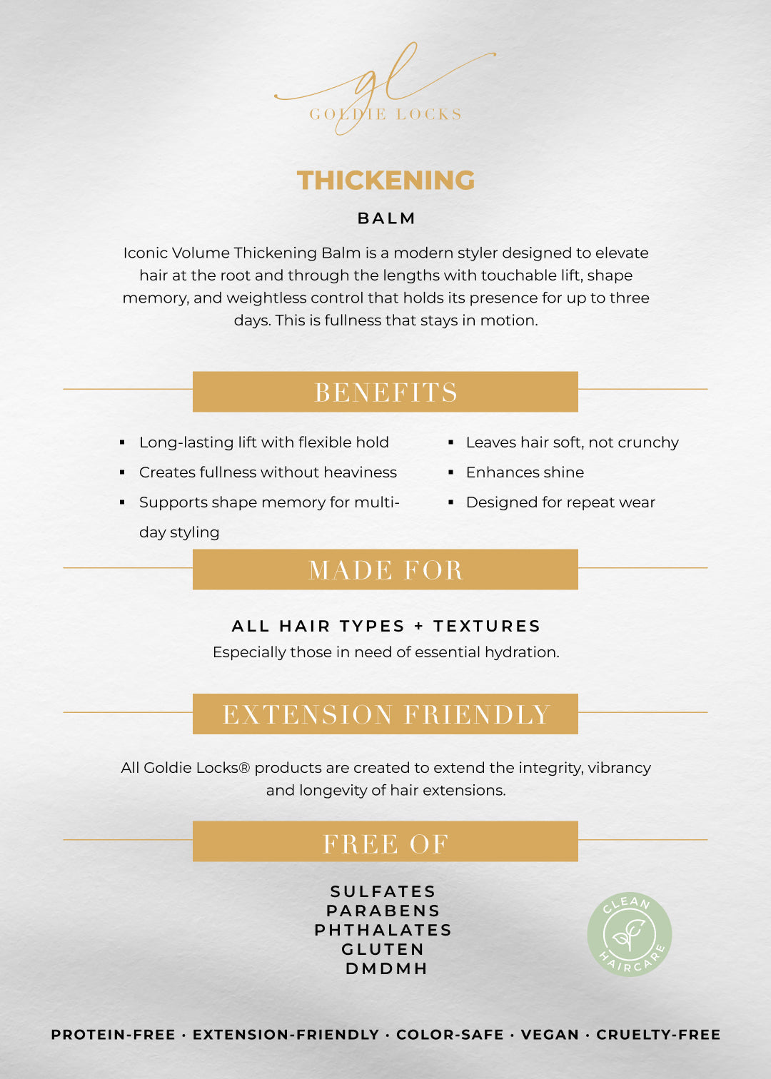 Thickening Balm · Goldie Locks bij MODI