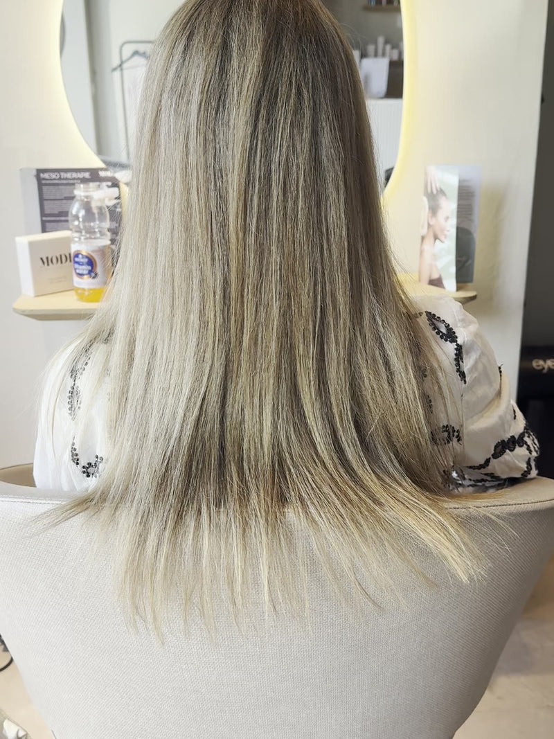 Voor: futloos donkerblond haar