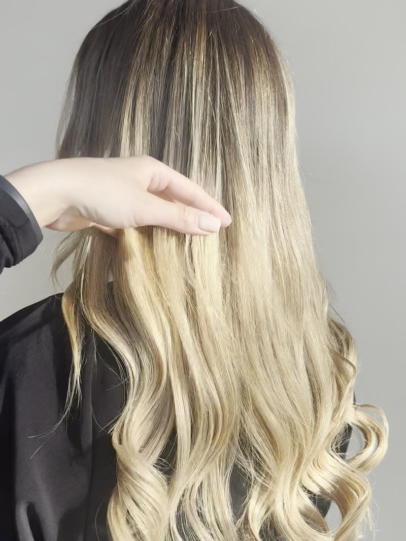 Na: vol, lang blond haar